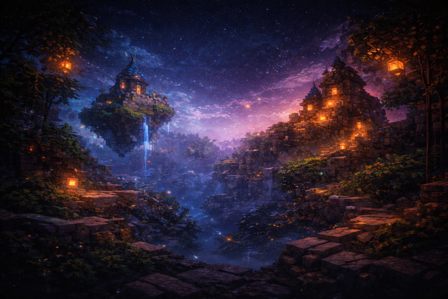 Benkyy fantasy Minecraft landscape